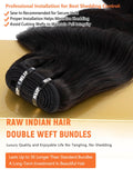MLIP Body Wave Bundles Human Hair, 100% Raw Indian Hair, Full & Thick
