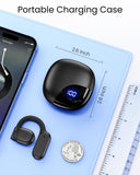 AI Translation Earbuds Real Time 164 Languages 80H Playtime Translator Ear Buds Audifonos Traductores Inglés Español Wireless Earphones Bluetooth AI Headphone for Travel Meeting Learning (SoftBlack)