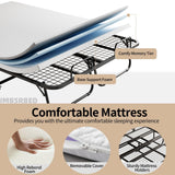 75"×54" Folding Bed with Adult Mattress