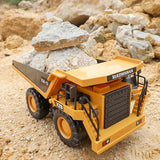 BLQCSLH Excavator Set，rc Dump Truck Command The Site Conquer The Dir，2.4Ghz Remote Control Construction Vehicle Set Children's Toys，Alloy Material Simulate True Scale (Truck)