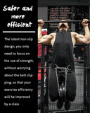 Seektop Dip Belt for Weightlifting - GYM Workout Pull Ups Belt with Chain, Neoprene Waist Dip Belt Crossfit, Fitness, Men & Women (Belt & Chain) (Black)