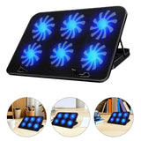 Laptop Cooling Pad Stand with Six Fans Adjustable Height