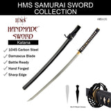 Hand Forged 1045 Carbon Steel Dancing Crane Katana Full Tang Sword