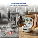 Cordless Ultrasonic Retainer Cleaner with UV - Rechargeable & Portable Retainer Cleaner Machine for Invisalign, Aligners, Night Guards, Mouth Guards, Dentures,Travel Friendly