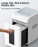 110-Sheet Micro Cut Shredder for Home Office, 6.9 Gallons Bin P-4 High Security Paper Shredder for Credit Card, Staple, Clip