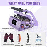 Tumbler Heat Press Machine 110V Tumbler Mug Press for 30oz 20oz 16oz Sublimation Straight
