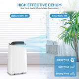 14000 BTU Portable Air Conditioner, 3-in-1 AC Unit with Dehumidifier & Fan for Rooms Up to 750 Sq. Ft, Quiet Standing A/C with 24H Timer & Window Kit, Dark Gray