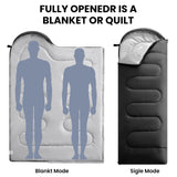 FARLAND Sleeping Bags for Adults, 3 Season Warm & Cool Weather, Lightweight Camping Sleeping Bag for Kids Family Camping Essentials with Compression Sack for Hiking