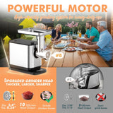 ALTRA LIFE #8 Meat Grinder, [3200W Max] Electric Heavy Duty Sausage Stuff with 2 Stainless Steel Blades and 3 Grinding Plates, Sausage Tube & Kibbe Kit, for Commercial & Home Use