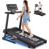 THERUN Treadmill with Incline,8.7 MPH 12% Auto Incline Treadmill,Compact Treadmill for Home,Brushless Motorized Treadmills