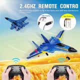 Fremego Su-27 RC Airplane,2.4GHz 2 Channel Remote Control Plane with Gyro Night Lights and 2 Batteries, Easy to Fly for Adults, Beginners and Kids Toy
