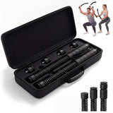 LunaHush Ropeless Battle Ropes for Home Gym, 3 Adjustable Resistance, Heavy Duty Cordless Battle Ropes for HIIT, Full Body Workout, Men & Women, Black