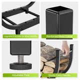KRZKRZ Firewood Rack Outdoor 30in，Indoor Firewood Storage and Firewood Rustproof Holder，Stable Log Holder and Fireplace Decor Organizer