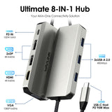 WAVLINK Laptop Docking Station, Quad Monitors, Dual DisplayPort, HDMI, VGA