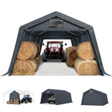MFSTUDIO Portable Carport 13x22ft, Garage Car Tents Storage Sheds Canopy