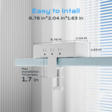 Desk Clamp Power Strip 10FT, Acozvin 40W Total Fast Charging Station