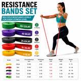 ONYXARAEL Resistance Bands Set, Anti-Snap Workout Bands with Handles, Stackable Resistance Bands for Men & Women, Home Gym Equipment with Door Anchor for Strength Training & Full Body Workout