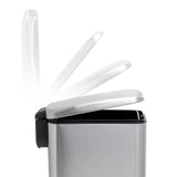 QUALIAZERO 5L / 1.3 Gallon Stainless Steel Step-On Bathroom Trash Can