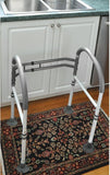 Vaunn Medical Adjustable Toilet Safety Rail for Seniors, Foldable Toilet Safety Frame for Elderly Adults, Bathroom Grab Bar Handle, Toilet Handle for Elderly & Disabled, Free-Standing (Gray)