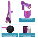 Antdvao Forearm Crutches Pair Folding Forearm Crutches Anti-Drop Cuff Reduces The Hassle of Picking Up Forearm Crutch，Comfortable Grip and Wear-Resistant, Non-Slip Forearm Crutches (Violet)