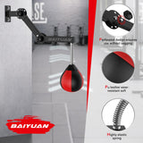 Speed Bag Boxing Punching Bag, Wall Mount Height Adjustable & Fold Speed Bags for Boxing, Wall Bracket Boxing Reflex Ball, Boxing Bag as Adults Teens and Kids, Fits Home Gym Workout BaiYuan