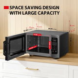 TOSHIBA Flatbed/No Turntable Design Microwave Oven with Inverter Technology, Smart Sensor, Mute Function, 1200W, 1.3 Cu.Ft., Black Stainless Steel, ML-EM13PAITF(BS)