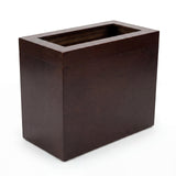 Varnuix Bamboo Trash Can with Bin Liner Built-in Frame and Premium Lid - Wooden Bathroom Trash can, Bamboo Wastebasket for Bathroom, Bedroom, Living Room, Kitchen or Office (Walnut)
