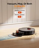 uninell Robot Vacuum and Mop Combo with Self-Emptying, Robotic Vacuum Cleaner 7000Pa & LiDAR Navigation, 180 Mins,90 Days Capacity, Home Mapping, for Pet Hair/Hard Floors/Carpets, App/Alexa Control