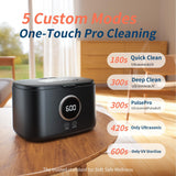 Ultrasonic Jewelry Cleaner 47kHz 20 oz Large Capacity, 5 Modes Ultrasonic Cleaning Machine with UV Light for Eyeglasses, Rings, Necklaces, Dentures, Retainers, Silverware
