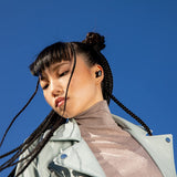 True Wireless Noise Cancelling Earbuds - Compatible with Apple & Android, Built-in Microphone - Black Beats