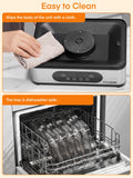 FOHERE Food Dehydrator, 5 BPA-Free Tray Dehydrators for Food and Jerky, Fruit, Herbs, Meat, Dog Treats, 48H Timer and 95-158°F Temperature Control, 400W Dehydrator Machine, 11.42" Stackable Trays