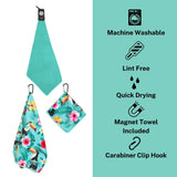 Playing It Forward Magnetic Golf Towel for Golf Bags with Clip for Men & Women, Waffle Weave Microfiber Towel, Set of 3