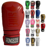Ringside Apex Bag Gloves, IMF-Tech Synthetic Boxing Gloves with Secure Wrist Support, Ideal for Men and Women, Red, L/XL Ringside