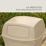 Rubbermaid Commercial Products Ranger Trash Can with 2 Door Lid
