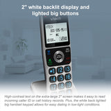 5 Handsets Cordless Home Phone with Bluetooth, Answering System, Smart Call Blocker, Caller ID Announce (Silver & Black) VTech