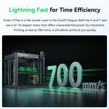 Creality Ender 5 Max 3D Printer, 3D Printing Machine with 700mm/s High-Speed Printing