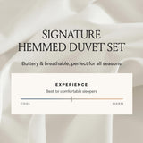 BOLL & BRANCH Signature Hemmed Duvet Set, King/Cal King, Mineral