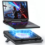 IETS GT600 Laptop Cooling Pad Equipped with Gigantic Turbo-Fan（5.5inch Diameter）,Sealed Foam for Rapid Cooling Gaming Laptop,14.1-19.3 inch Laptop Cooler with 3-Port USB Hub,Dust Filter,Touch Start