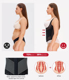 Nebility Waist Trainer for Women Corset Shapewear Tummy Control Body Shaper Top Waist Cincher Girdle with Adjustable Straps(Black,XXX-Large)