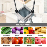 Upgrade Fruit Vegetable Cutter Stainless Vegetable Chopper, French Fry Cutter, Stainless Onion Dicer for Tomato Peppers Mushroom with 3 Replacement Blade Havulhua