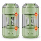 2 Pack Electric Pencil Sharpener, Fully Automatic, for Classroom, Green