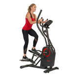 Sunny Health & Fitness Premium Cardio Climber Stepping Elliptical Machine - SF-E3919, Black Sunny Health & Fitness