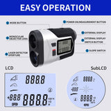 SG SURGOAL Laser Rangefinder 6X LCD Display Laser Range Finder with Slope for Golfing & Hunting Built-in Battery USB Charging