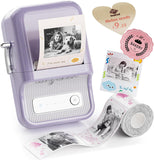 NIIMBOT B21 Pro Sticker Printer, 300DPI, Fun APP, Portable Inkless Label Printer, Bluetooth Sticker Maker for DIY Crafts, Notes, Scrapbook, Photo, Custom Labels & Gifts,Home Organization (Violet)