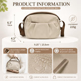 Small Crossbody Bags for Women Multi-Pocket Shoulder Purse (Beige)