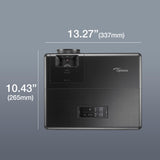 Optoma UHZ50e True 4K UHD Projector with Enhanced Gaming Mode 4ms Input Lag - HDR and HLG Input