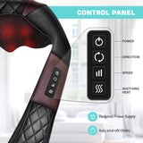 Neck Massager Back Neck and Shoulder Massager with Heat - Deep Tissue 4D Kneading Massage Pillow WOQQW