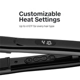 Paul Mitchell Style+ 1" Ceramic Flat Iron, Adjustable Heat Settings, for Straightening + Curling