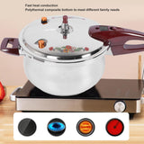 Stainless Steel Pressure Cooker 80KPA, Cookware Pressure Canner Rice Cooker with Safety Valve Devices Bewinner