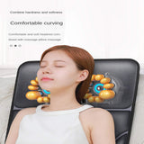 Full Body Massage Mat with Heat Multi-Functional Vibrating Massage Mattress PadFull Body Massager Cushion for Relieving Back Lumbar Leg Pain Massage Cushion,N